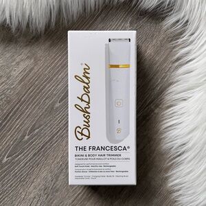💙BUSHBALM Francesca Body & Bikini Hair Trimmer - White and Gold